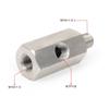 Side Holes Oil Pressure Sensor Connector 1/8 NPT Female To 1/4NPT 1/8NPT 1/8BSPT M10 M12 M14*1.5 Feed Line Gauge Tee Adapter