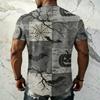Men's Halloween Vintage Short Sleeve T Shirt Loose Breathable Summer Sports Streetwear Casual Everyday Top with Graphic Print