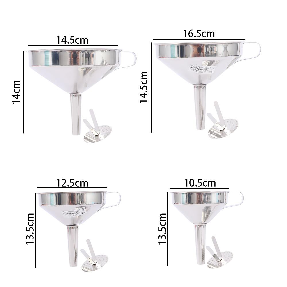 Metal Canning Detachable Kitchen Tools Kitchen Gadget Liquid Filter Oil Funnel