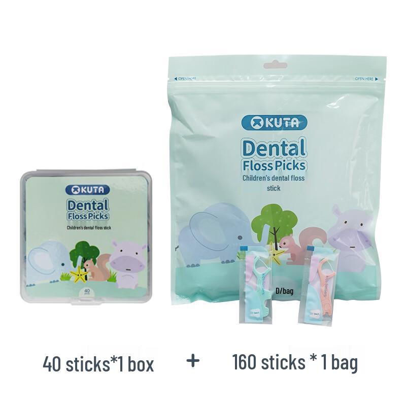 

KUTA Kids Cartoon Dental Floss Sticks