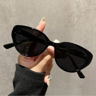 Women Stylish Cat Eye Sunglasses Black Fashion Shades For Street Photography Party Outfit Accessory