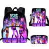 Hunters Demon Kpop Child School Backpack Set Breathable Fabric Primary Students