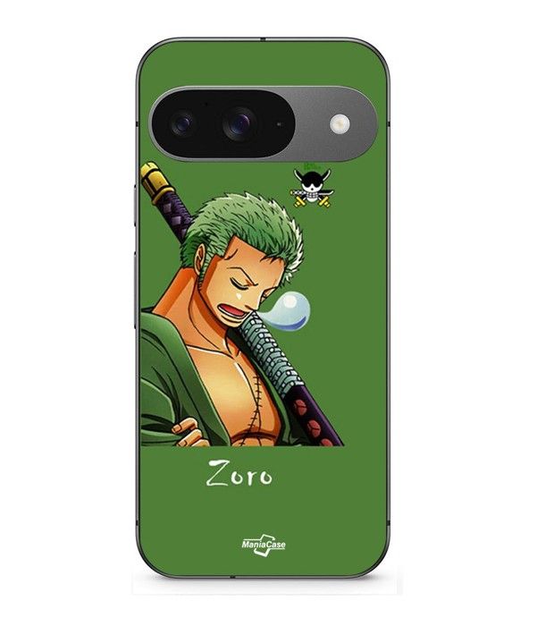 Coque - MANIACASE - Google Pixel 9 - Roronoa Zoro - Souple - Noir