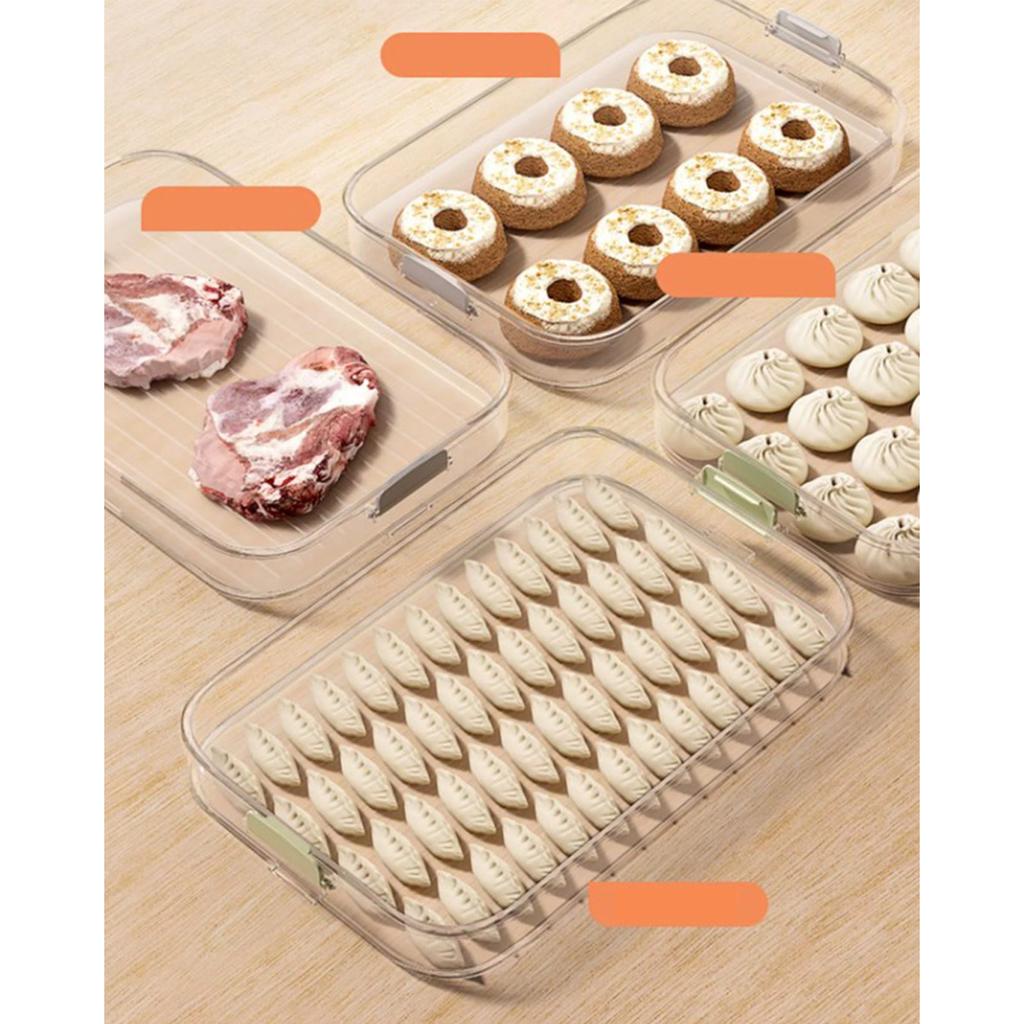 Zásobník na knedlíky Zásobník na knedlíky Wonton Zásobník na potraviny s víkem do chladničky s mrazničkou