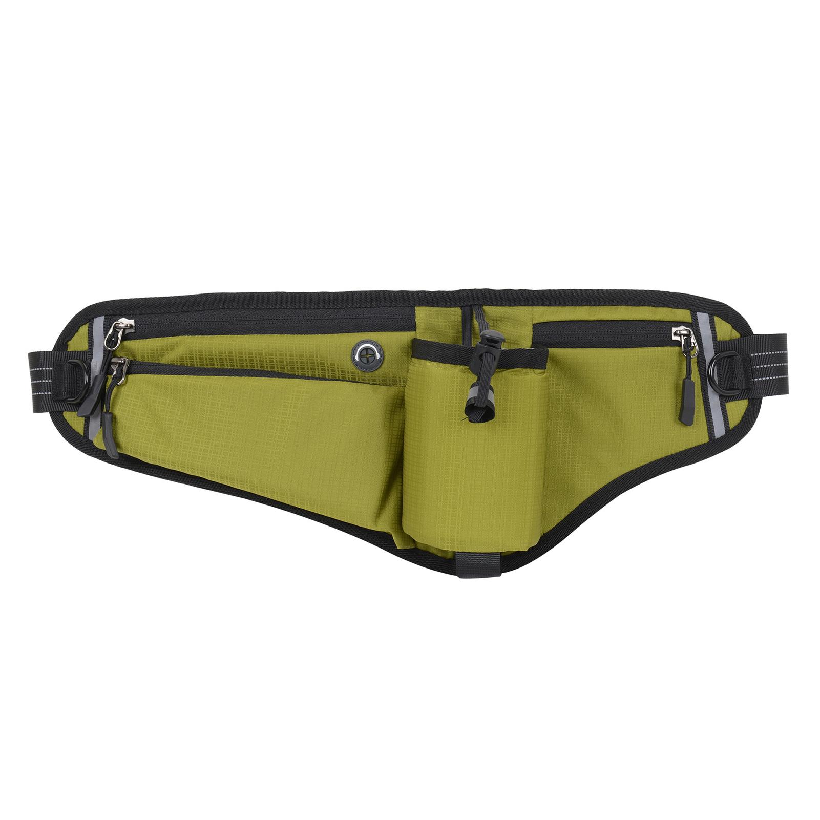 

Сумка на пояс для бега Running Waist Pack, регулируемая, для питья, с держателем для бутылки с водой темно-синий