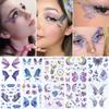 Party Stickers, Trendy Gold and Silver Embossed Valentine's Day Tattoo Stickers, Waterproof and Long-lasting Fake Tattoo Stickers