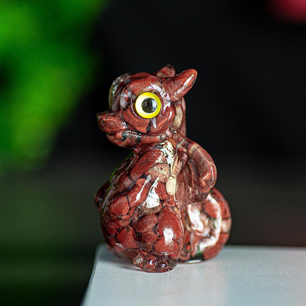 Crystal Energy Dragon Figurine Resin Craft For Office Decor Gift For Friends