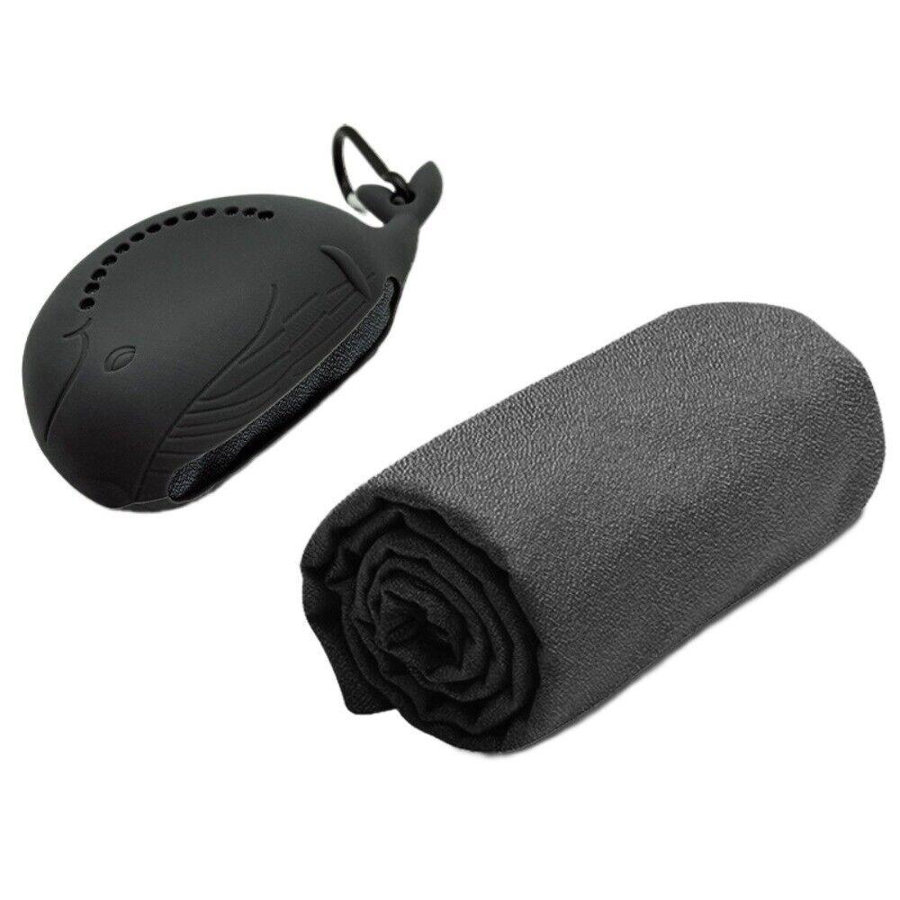 New Microfiber Quick Dry Fitness Cool Towel Mini Silica Gel Quick Drying Towel Towel Silicone Bag Summer