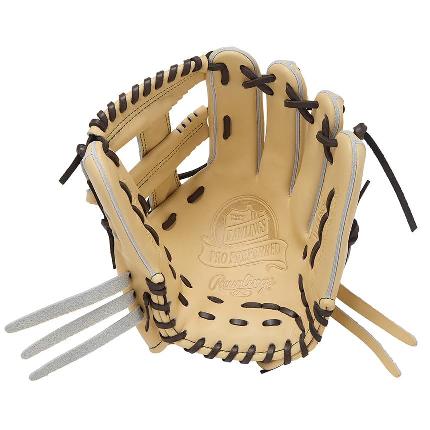 Rawlings PRO PREFERRED GH5FPRCK4 Baseball Throw Glove, Hardball, Infielder's Glove, Camel, 11.5 Inches, Right-Handed