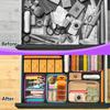 10PCS Clear Travel Makeup Bags, Transparent Toiletry Storage Pouches for Men Women, PU Material Home Organization Kit
