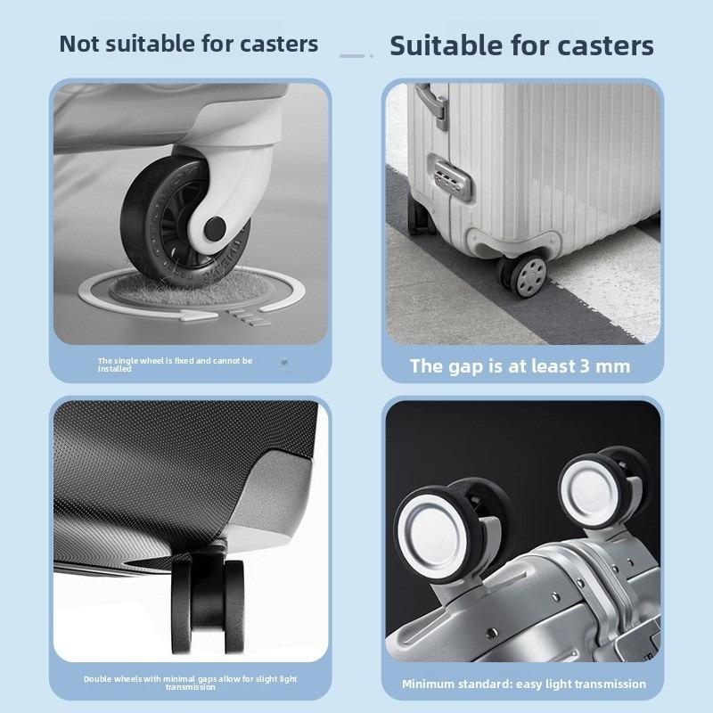 Suitcase Wheel Protection Cover, Wear-resistant and Silent Pull Rod, Suitcase Caster Cover, Silent Wheel Protection Cover