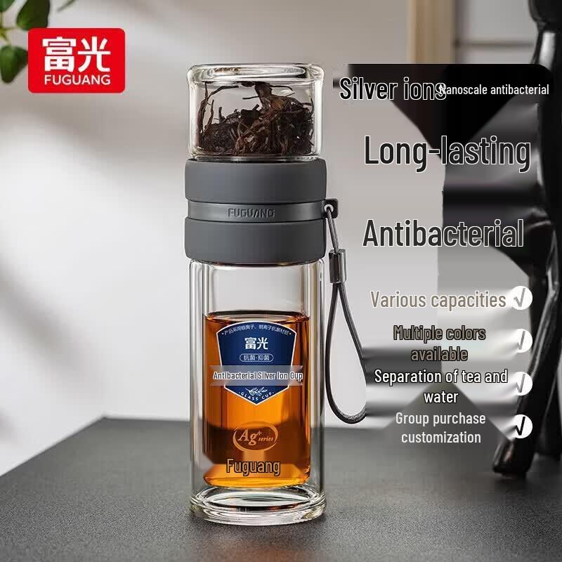 FUGUANG Double-Layer High Borosilicate Glass Tea Cup