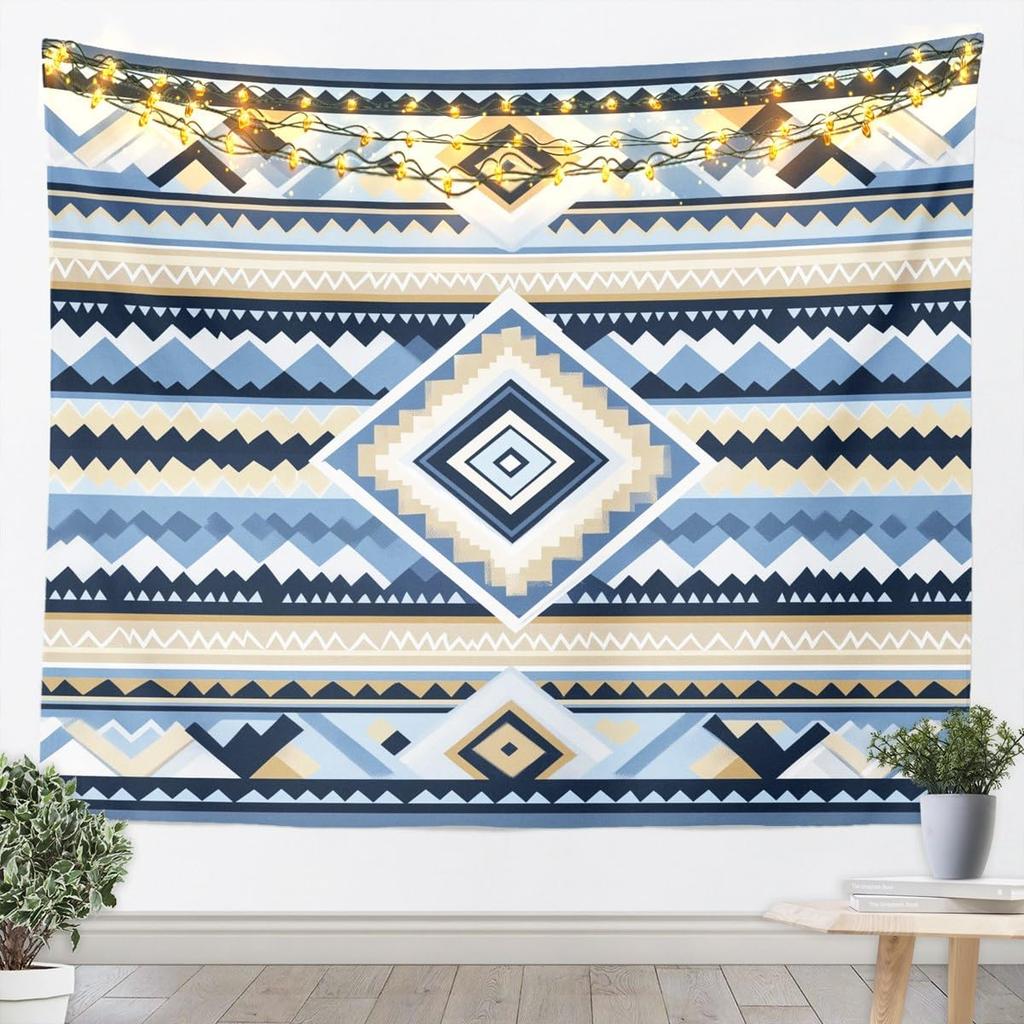 Polka Dot Tapestry Black White Wall Art Geometric Plaid Wall Hanging Blanket for Living Room Bedroom Modern Cute Home Decor
