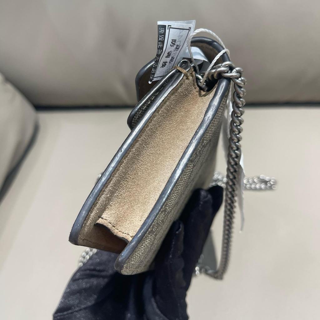 [Pre-Owned] Gucci Dionysus GG Supreme Super Mini Bag 'Beige' - Excellent #W6GW80