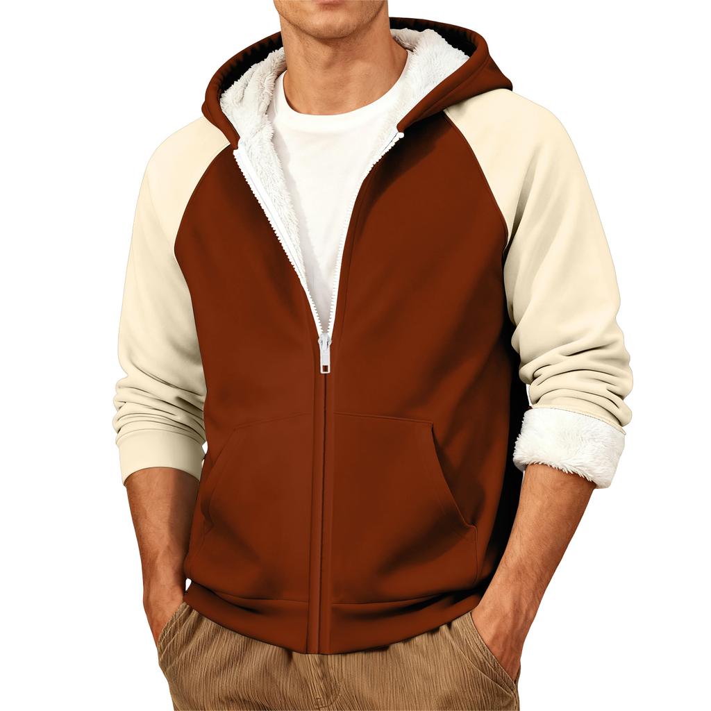 Ανδρικό Καθημερινό Ζεστό Μπουφάν με Κουκούλα