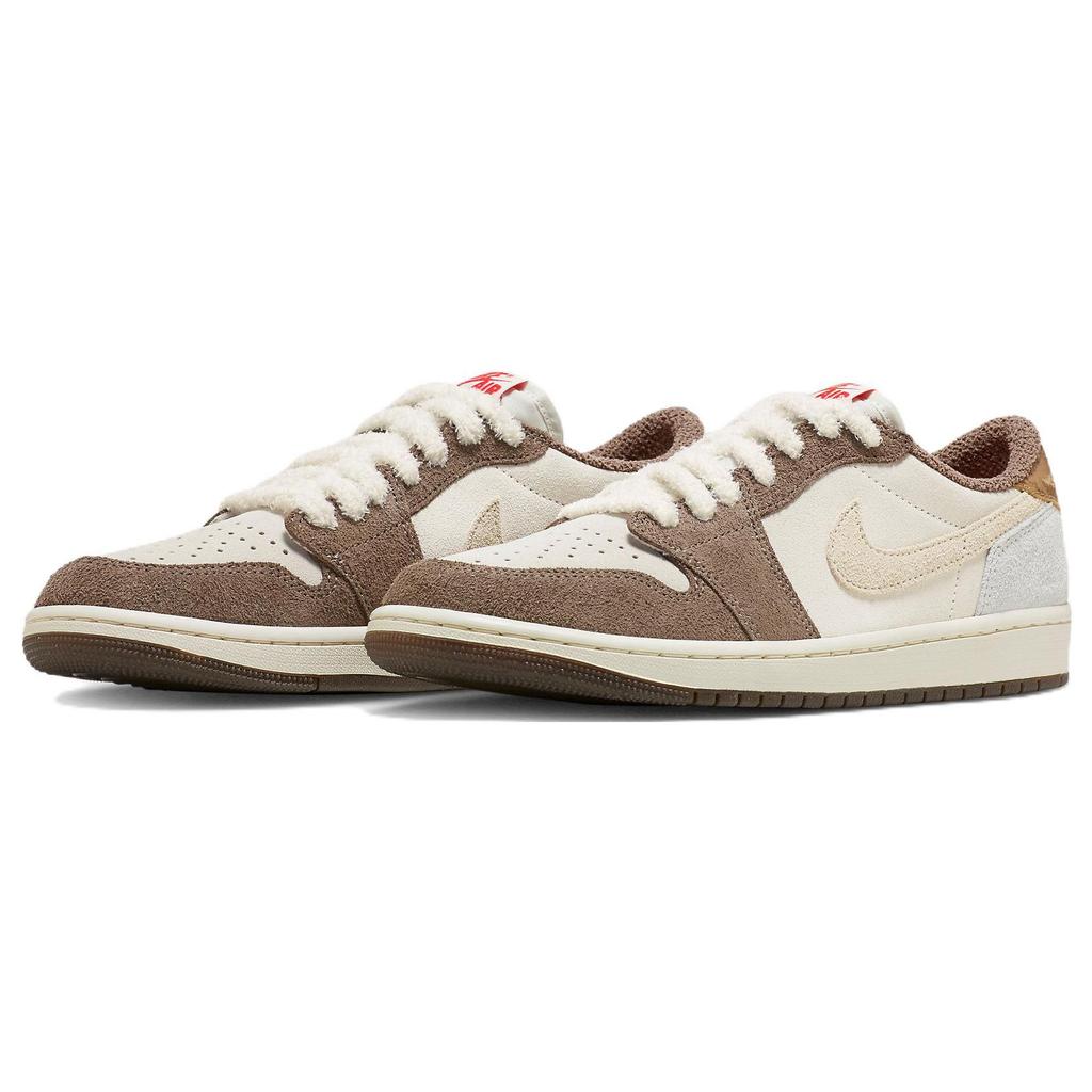 Air Jordan 1 Retro Low OG Year of the Rabbit Unisex Sneakers Brown Palomino Metallic-Gold DV1312-200