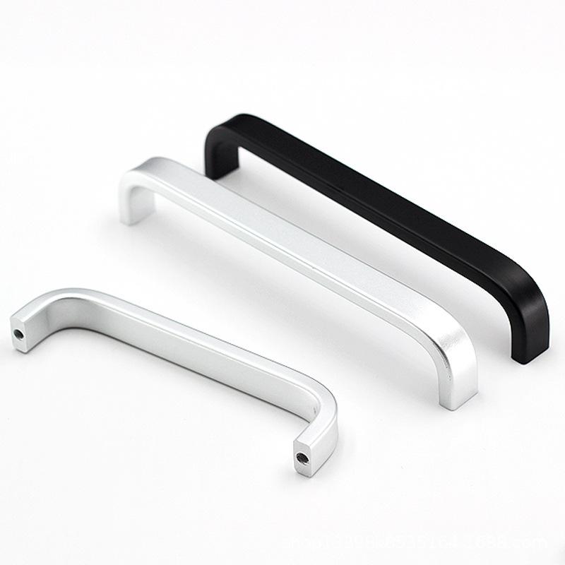 Black Space Aluminum Alloy Solid Wardrobe and Drawer Handle