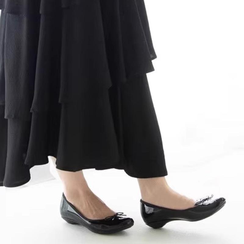 Sheepskin version~ Raspberry babe eggplant shoes women's bow single shoes women's shallow mouth flat ballet shoes
