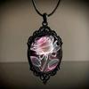 Boho-Chic Vintage Rose Flower Pendant Halsband för kvinnor - mångsidigt modeaccessoar för vardags- och festkläder