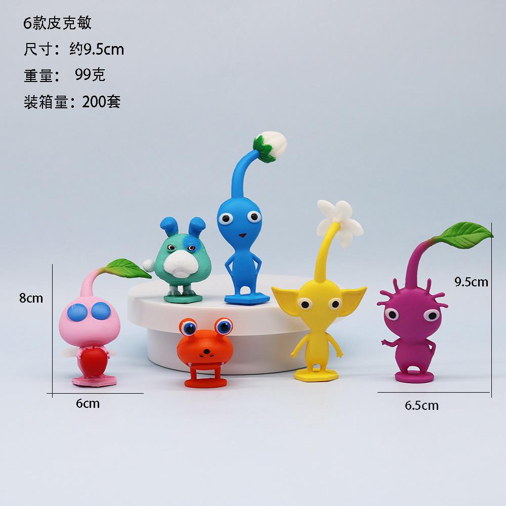 6-12Pcs/Set Game PIKMIN Anime Figure Captain Olimar PIKMIN PVC Action Figure Collection Model Doll Toys For Kids Christmas Gifts