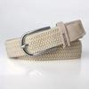 Lochfreier, durchstichfreier gewebter Gürtel für Damen und Herren, elastischer Canvas-Gürtel, koreanischer Stil, vielseitiger Schülerhosen-Gürtel, modisch
