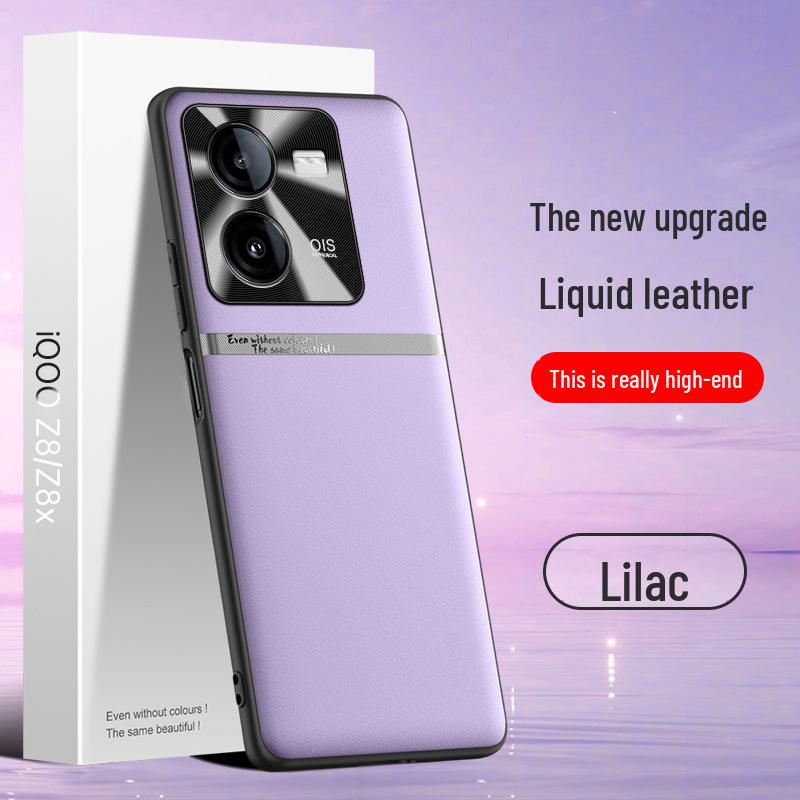 iQOOZ8 Liquid Leather Anti-Fall Protective Cover for Z8x - One-Piece Design