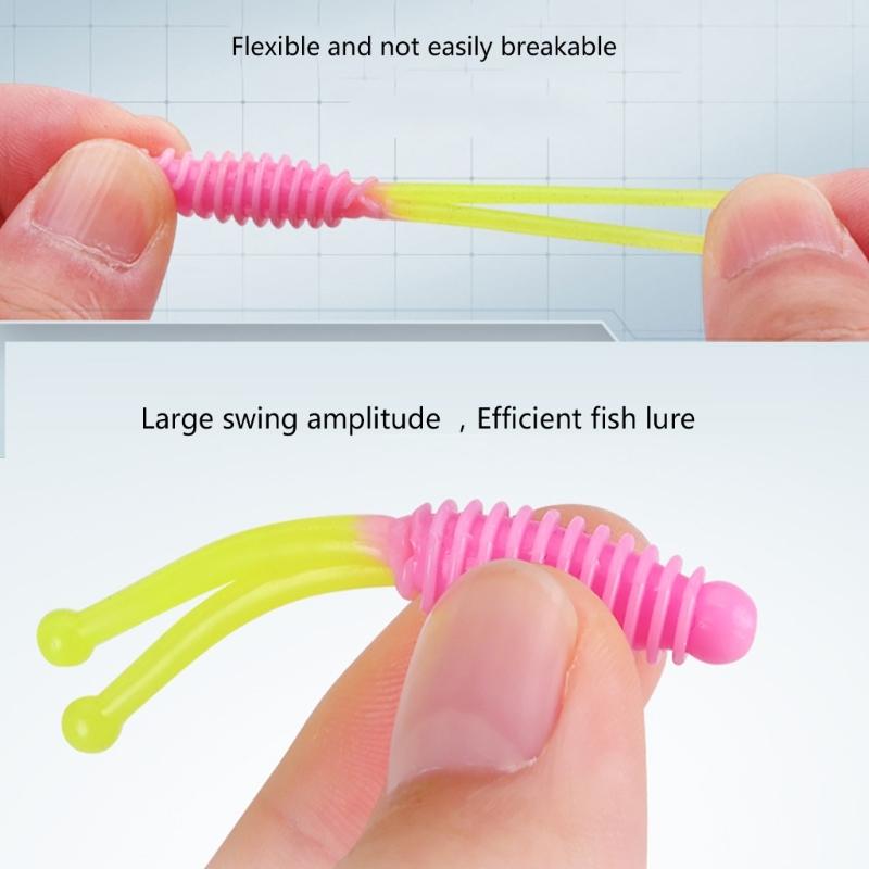 30pcs Soft Baits Swimbait Jigging Fishing Lure Double Tail Artificial Baits Wobbler Fishing Baits Fishing Tackle