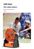 Rechargeable USB Tent Fan with LED Light - Portable, High Power for Camping