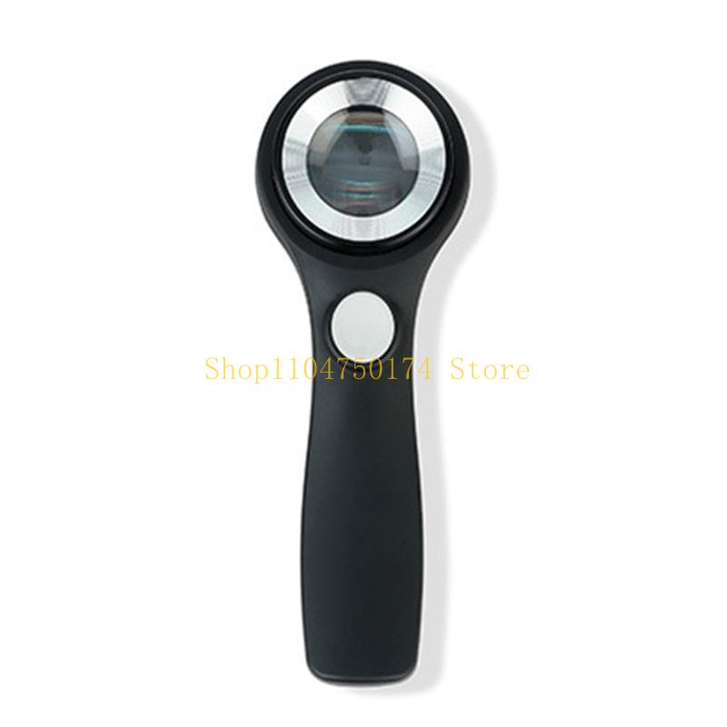 40X Handheld Magnifier Brightness Adjustable Glass Double Glass Lens Loupe for Stamps Coin Jewelry Inspection top sale