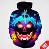 Autumn 3D Fun Pumpkin Pattern Printed Hoodies Fashionable Casual Sports Long Sleeved Men's Hooded Sweatshirts