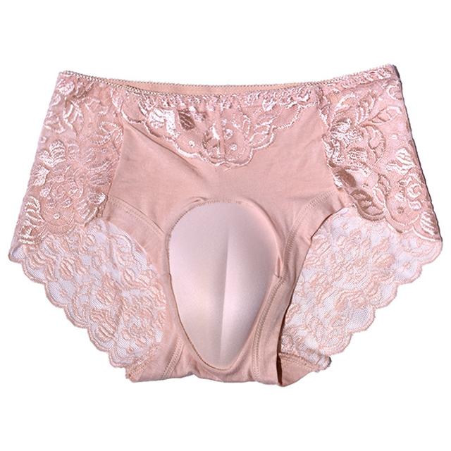 Sissy Pouch Slips Herren Sexy Dessous Spitze Transparent Höschen Knicker Crossdress Falsche Vagina Künstlicher Kamelzeh Unterwäsche