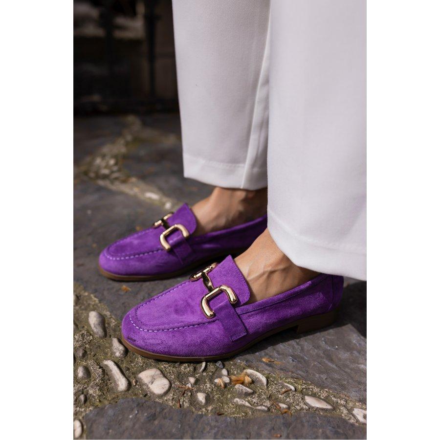 Women's Genuine Suede Leather Casual Loafers