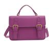 Trendy Small Square Women's Bag With Chic Stitching Details In White Pu