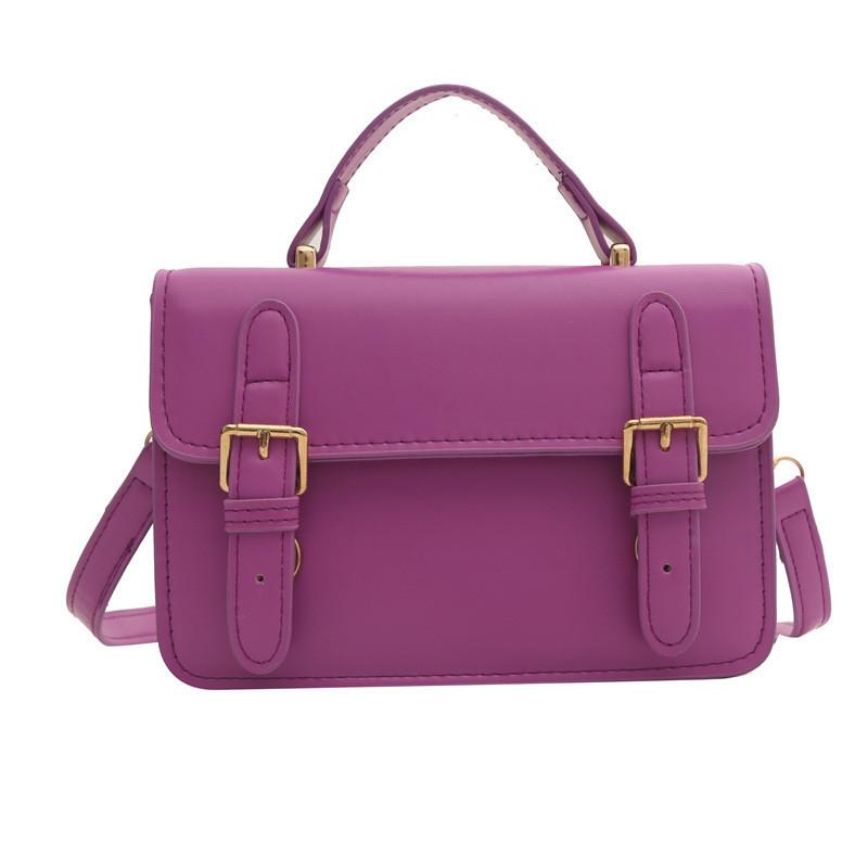 Trendy Small Square Women's Bag With Chic Stitching Details In White Pu