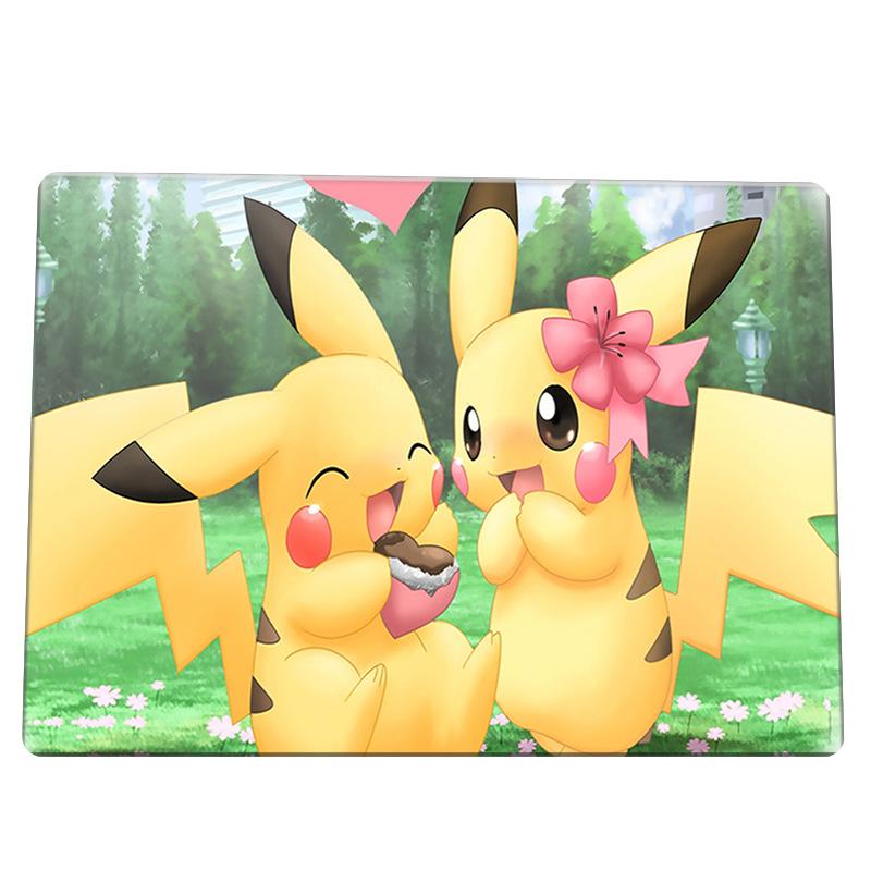 Pikachu Pokémon Cartoon Kids Crystal Velvet Print Floor Mat Absorbent Slip Mat