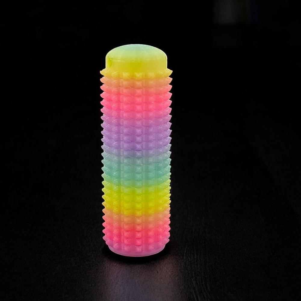 BPA-Free Tactile Sensory Keychain Portable Grippie Stim Keychain Spiky Grip Toy  Office Desk