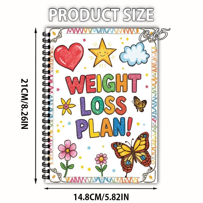 A5 Abnehm-Tracker-Journal, Fitness-Planungs-Tagebuch, geeignet zur Verfolgung Ihrer Fitnessreise, das perfekte Geschenk für Freunde