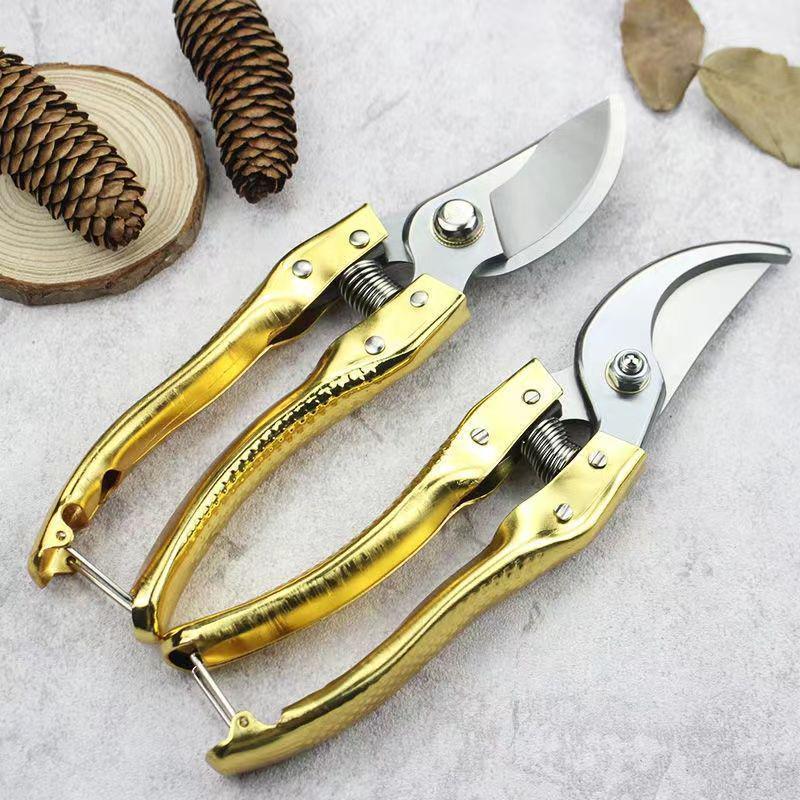 SK5 Stainless Steel Pruning Shears with Large Handle and Sharp Blade for Gardening Black Branch Pruner
