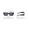 Prada Full Frame Detail Acetate Square Sunglasses Unisex sunglasses Black SPRB17_E16K_FE08Z_C_054