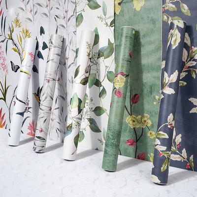 10m/20m PVC Verdickt Chinesischen Stil Zweig Blumen Gedruckt Hintergrund Selbst-klebe Tapete Renovierung Aufkleber Hotel Hause decor