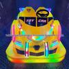 Children's & Adults' Luminous Electric Scooter with Seat - Outdoor Double Bumper Amusement Vehicle