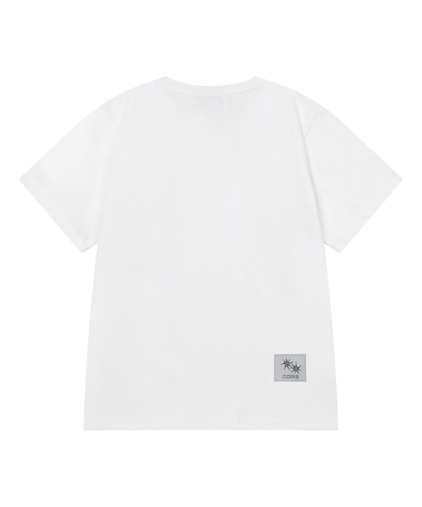 MUCENT X Koiris Marine Side Leather Patch Short Sleeve T-Shirt (2 Colors)
