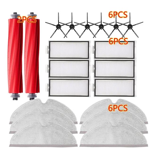 Hauptseitenbürste HEPA-Filter für Xiaomi Roborock Q7 Max / Max+ / T8 Staubsauger Ersatzteile Abdeckung Mopp Lappen