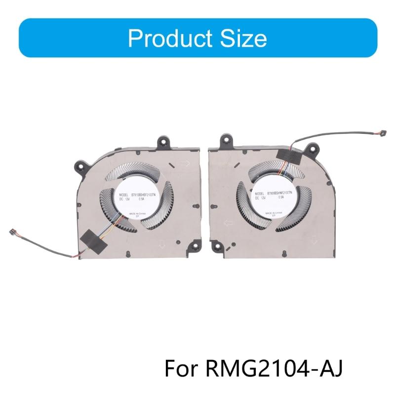 CPU Fan Cooling Fan High Efficiency Laptop Heat Dissipation DC5V 0.5A CPU GPU Fan For RMG2104 AJ 2021 3050 3060
