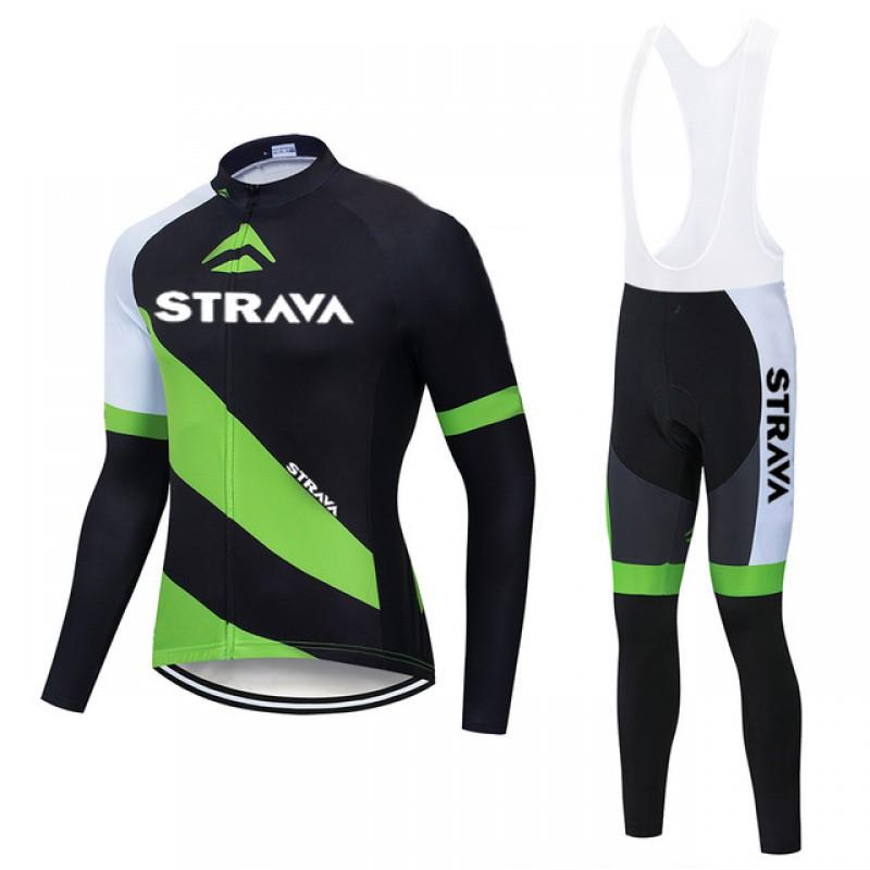 Fleece Cycling Jersey Set Mountain Road Bikes Winter Warm Long Sleeve Unisex Breathable