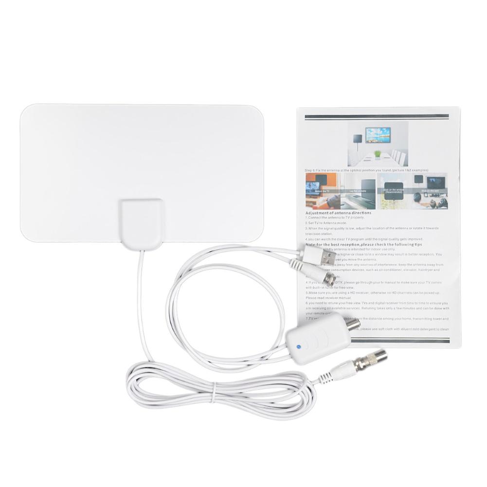 Buy Indoor 50 Miles Range Digital HD 1080P HDTV TV Antenna Signal ...
