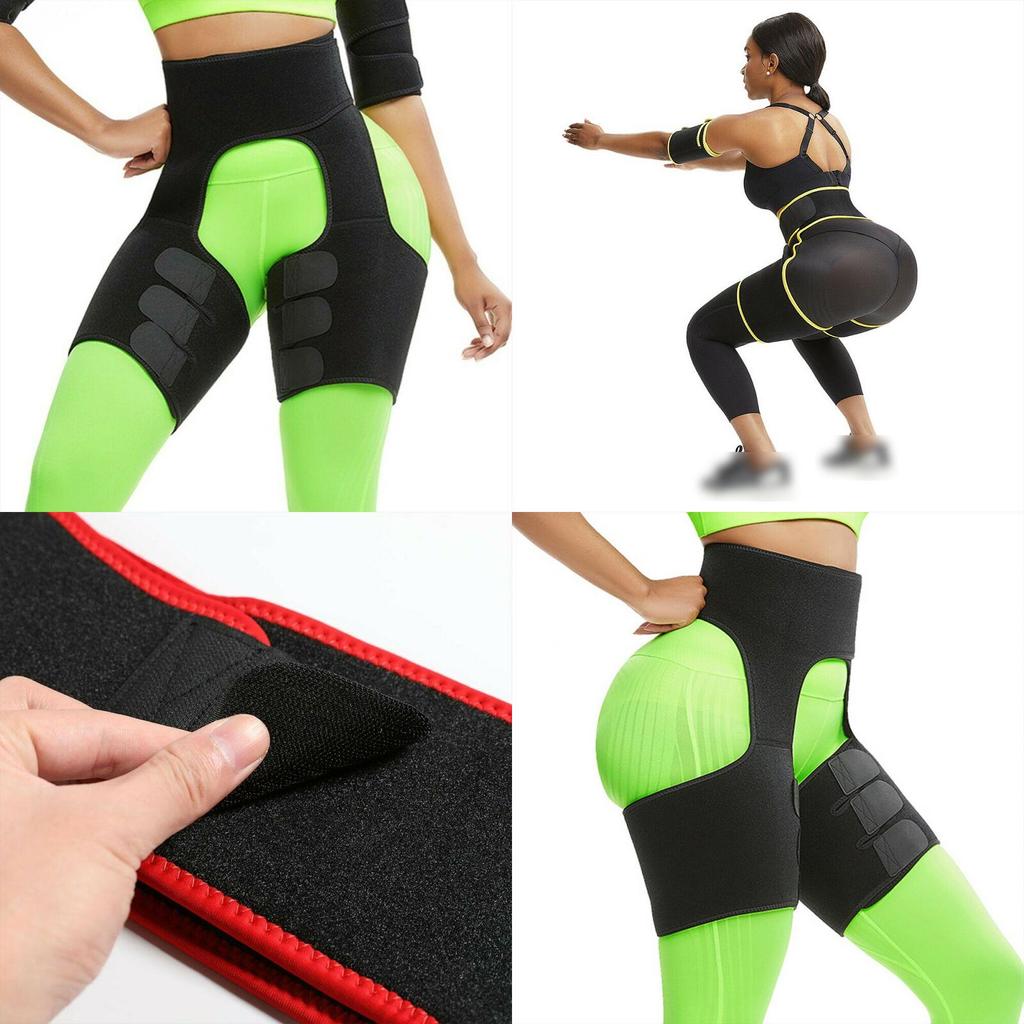 Neoprene Thigh Shaper For Women With High Waist And Adjustable Slimming Belt