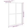 Walk In Shower Screen for Walk In Shower 140 X 195 Cm Dark Safety Glass