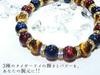 Leaf Stone That Brings You Three Types of Success Tiger Blue Tiger Red Tiger Eye Power Stone Bracelet for Men Stone AAA Grade Purifying Medium [Amulet