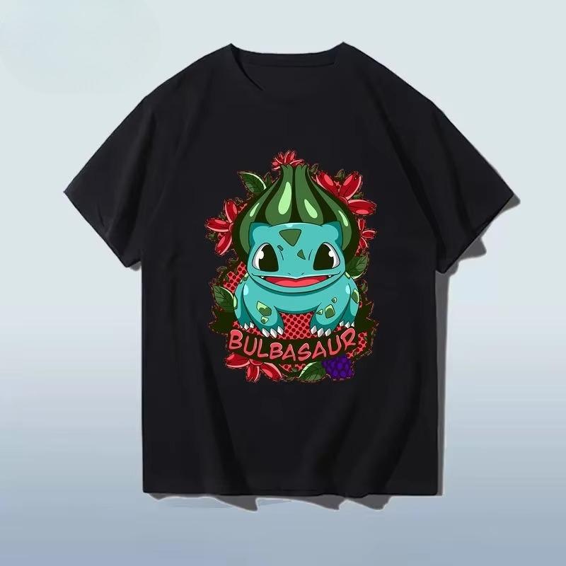 Bulbasaur Floral Print Graphic T-shirt XL